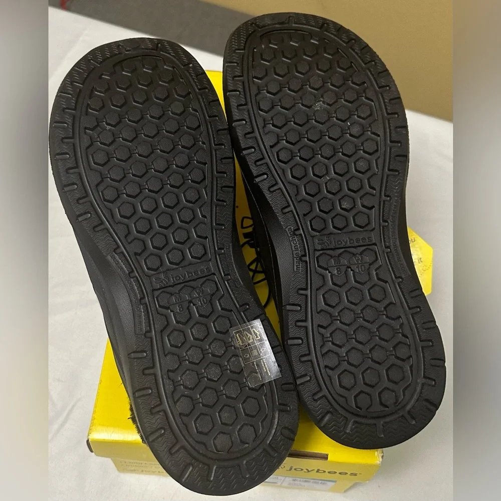 Joybees Women’s Cozy Clog Sandals Color Black size 10 New W/ Box & Tags - Picture 5 of 6
